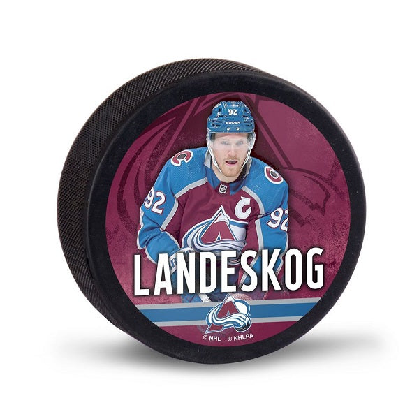 Gabriel Landeskog Hockey Puck - Colorado Avalanche