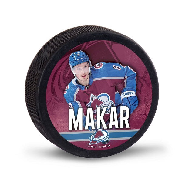 Cale Makar Hockey Puck - Colorado Avalanche