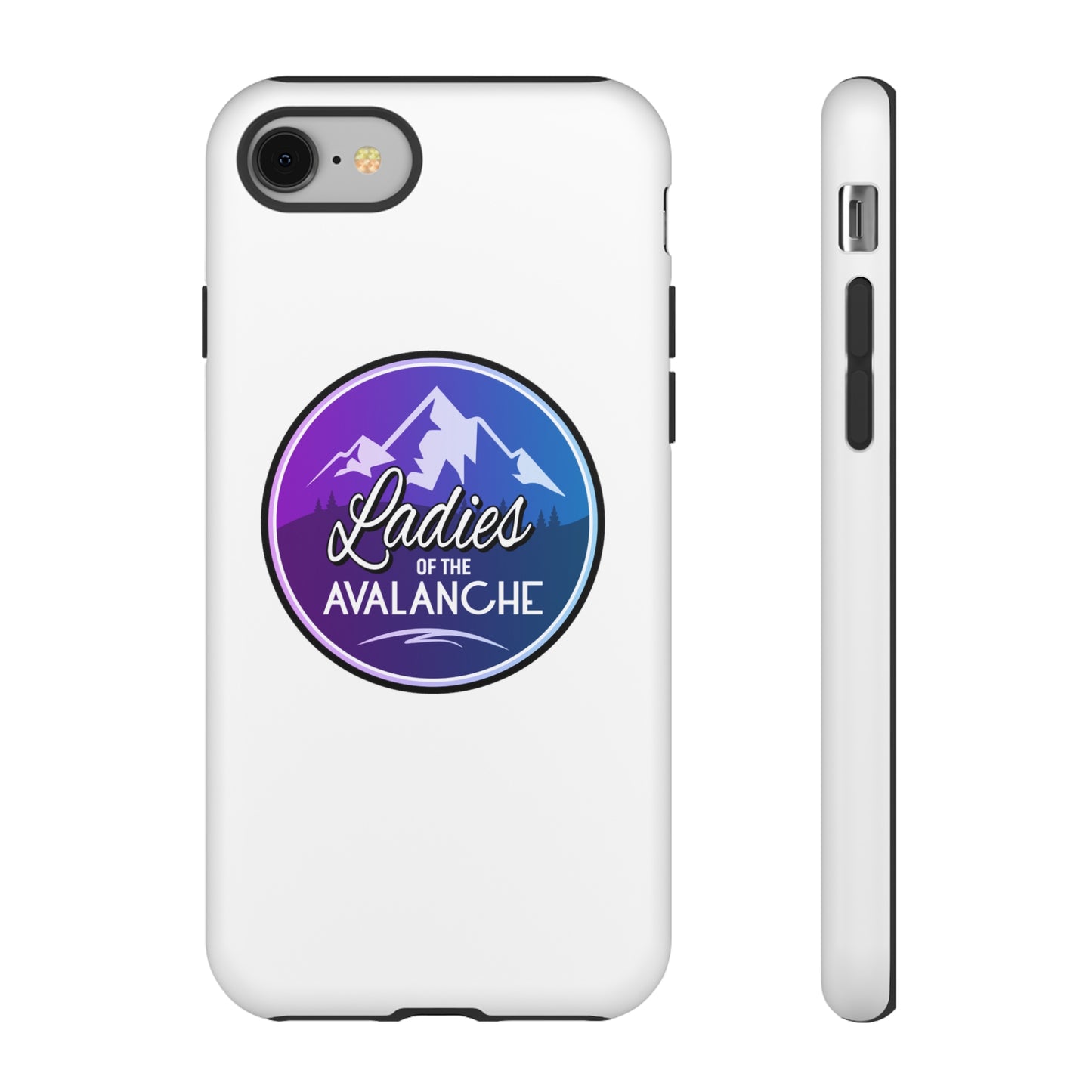 Ladies Of The Avalanche Gradient Colors Tough Phone Case In White