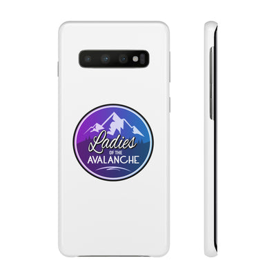 Ladies Of The Avalanche Gradient Colors Snap Phone Case In White