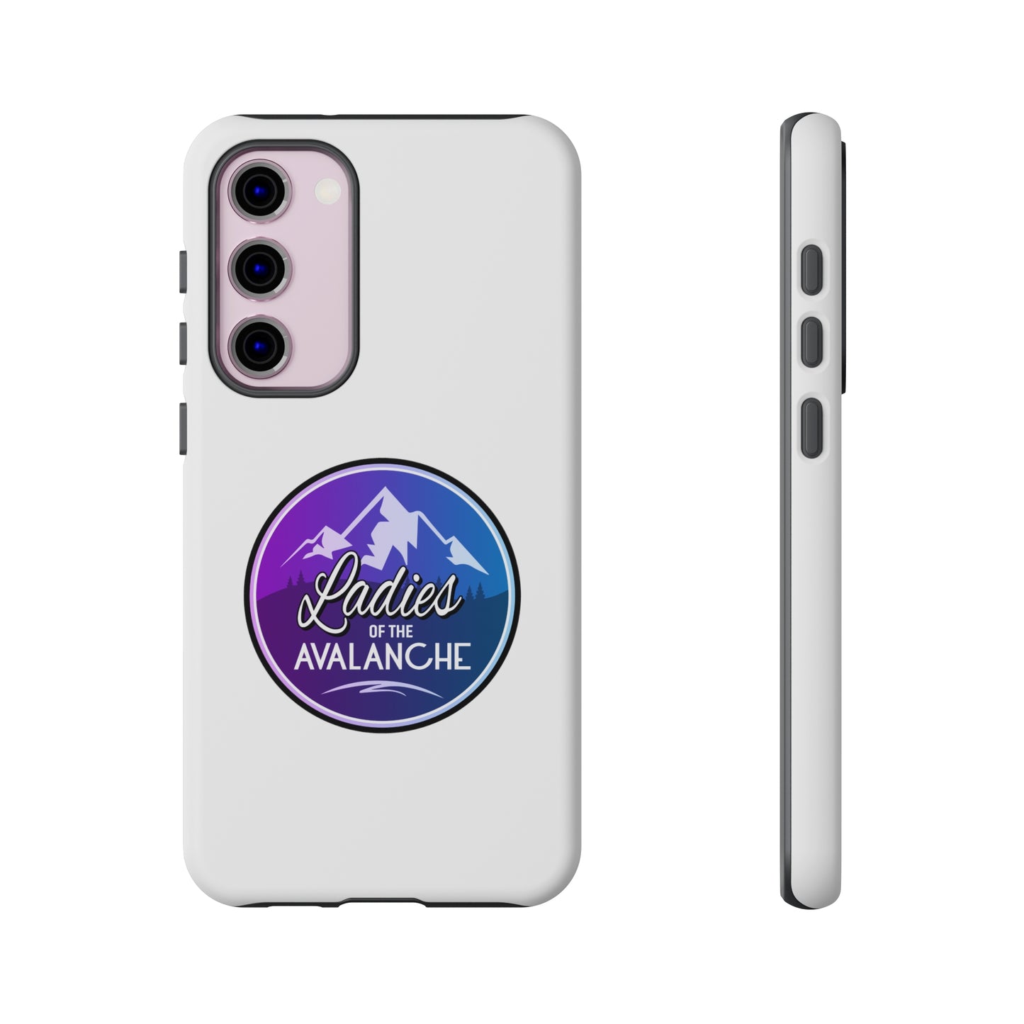 Ladies Of The Avalanche Gradient Colors Tough Phone Case In White