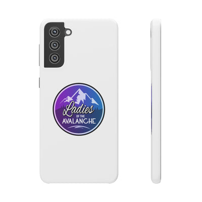 Ladies Of The Avalanche Gradient Colors Snap Phone Case In White