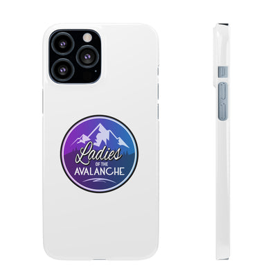 Ladies Of The Avalanche Gradient Colors Snap Phone Case In White