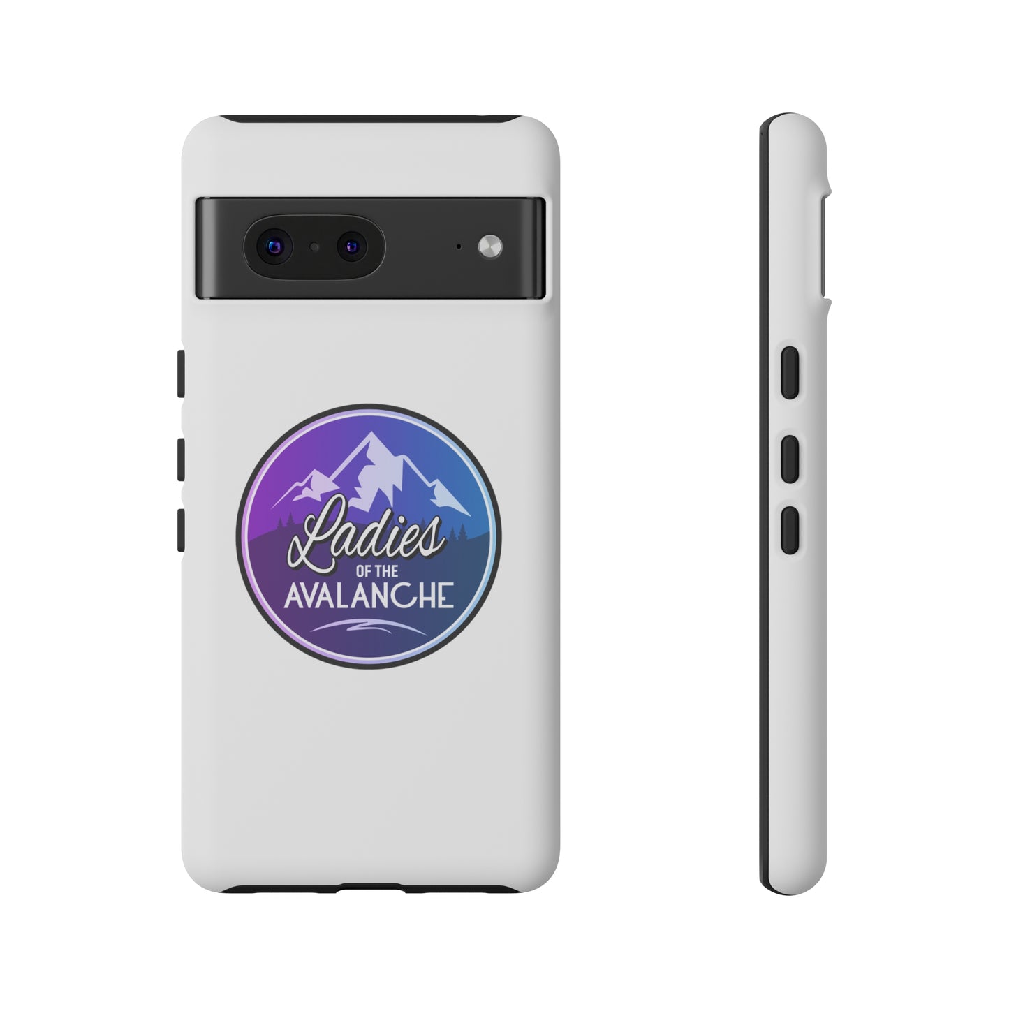 Ladies Of The Avalanche Gradient Colors Tough Phone Case In White