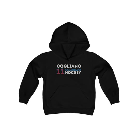 Cogliano 11 Colorado Hockey Grafitti Wall Design Youth Hooded Sweatshirt