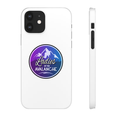 Ladies Of The Avalanche Gradient Colors Snap Phone Case In White