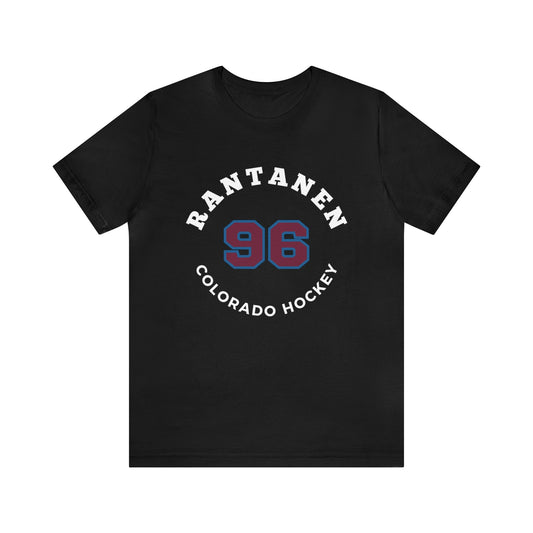 Rantanen 96 Colorado Hockey Number Arch Design Unisex T-Shirt