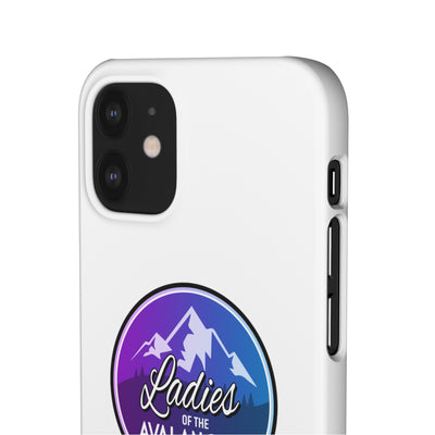 Ladies Of The Avalanche Gradient Colors Snap Phone Case In White