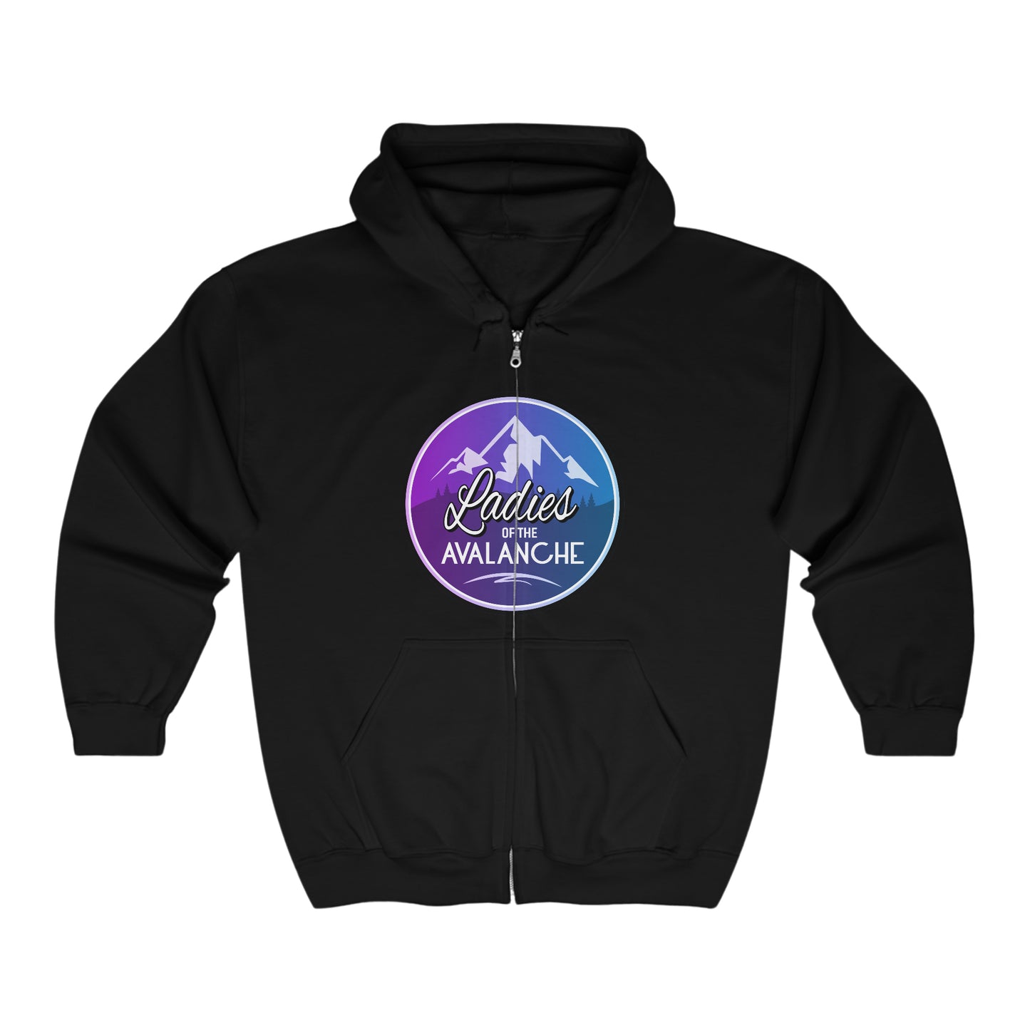 Ladies Of The Avalanche Gradient Colors Unisex Full Zip Hoodie