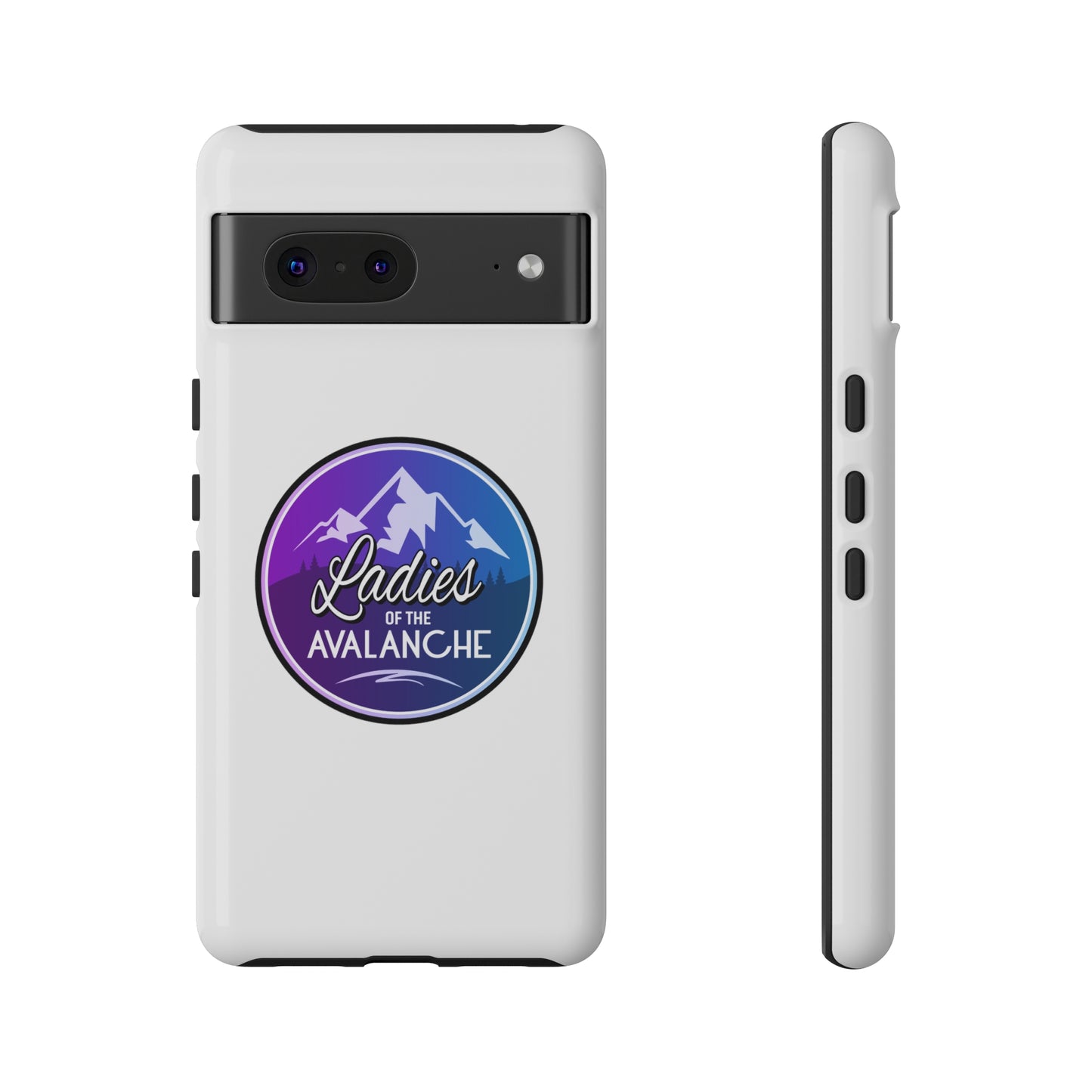 Ladies Of The Avalanche Gradient Colors Tough Phone Case In White