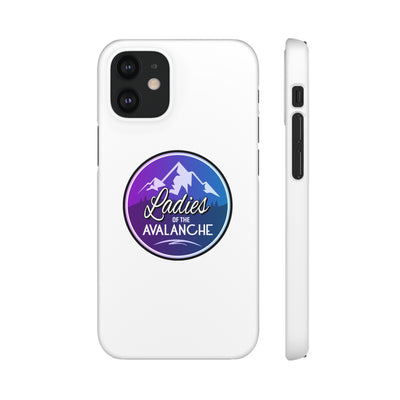 Ladies Of The Avalanche Gradient Colors Snap Phone Case In White