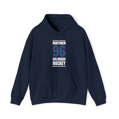 Rantanen 96 Colorado Hockey Blue Vertical Design Unisex Hooded Sweatshirt