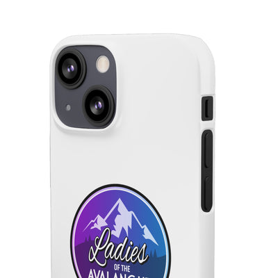 Ladies Of The Avalanche Gradient Colors Snap Phone Case In White