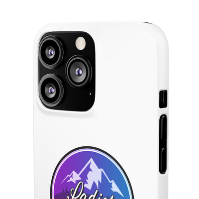 Ladies Of The Avalanche Gradient Colors Snap Phone Case In White