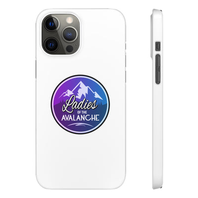 Ladies Of The Avalanche Gradient Colors Snap Phone Case In White