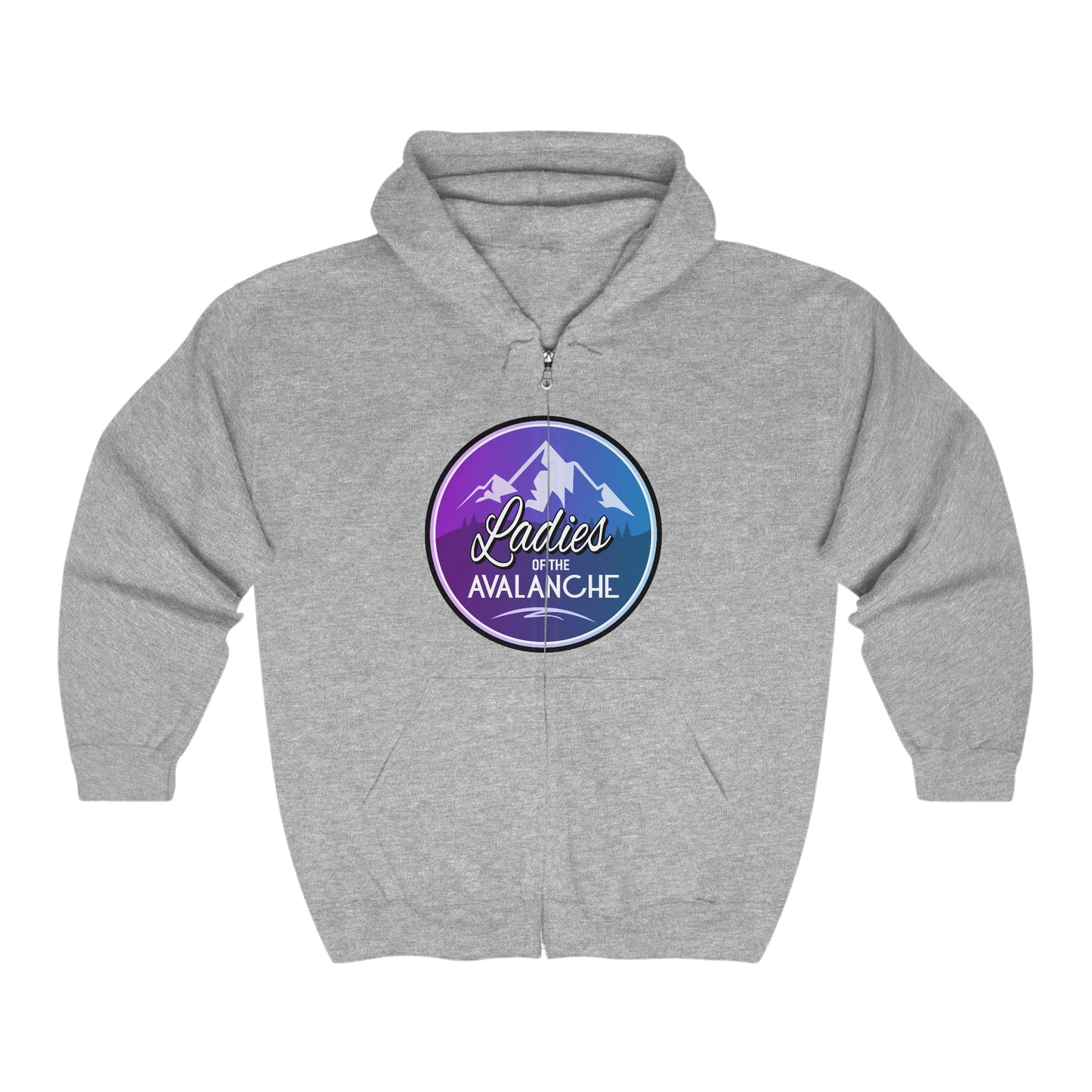 Ladies Of The Avalanche Gradient Colors Unisex Full Zip Hoodie