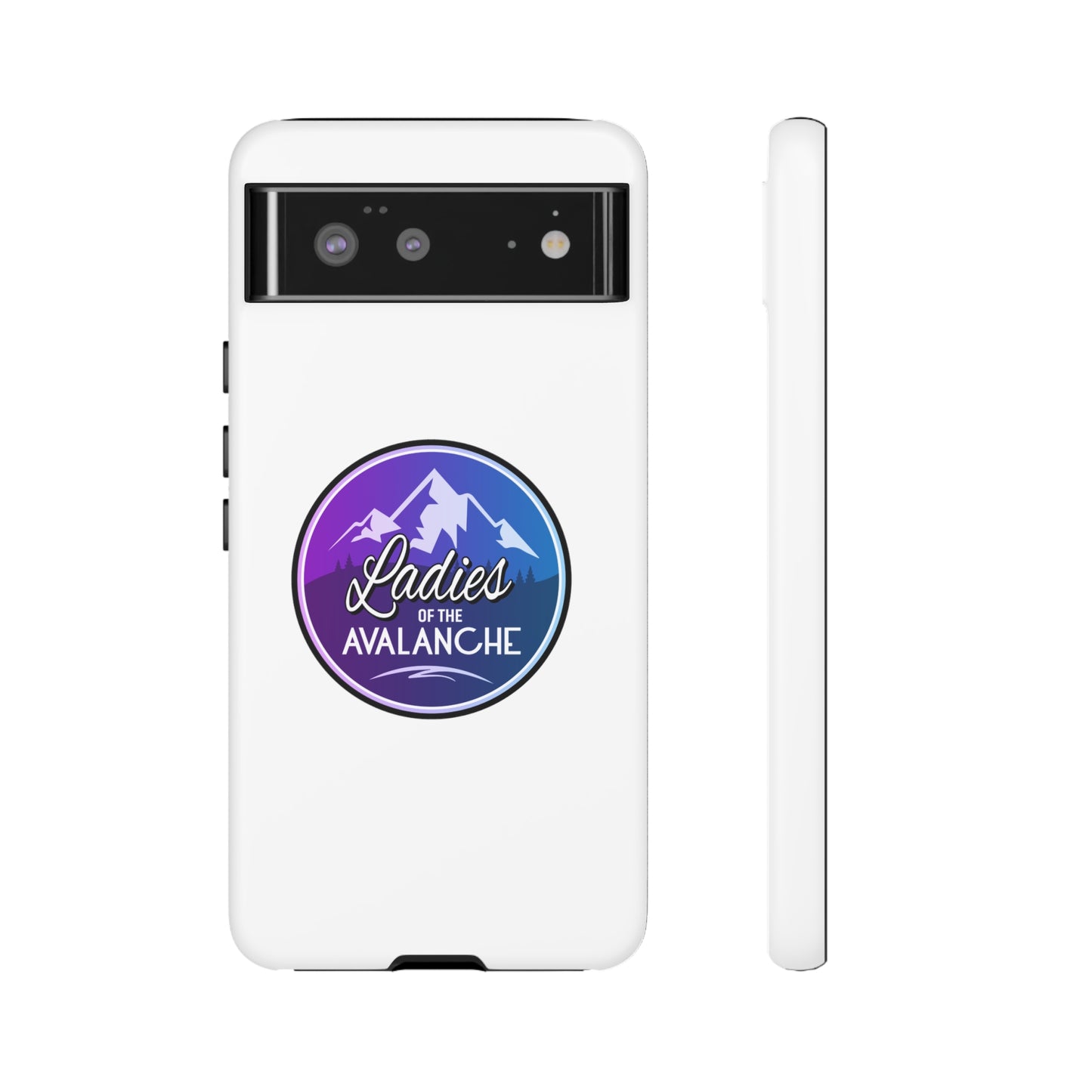 Ladies Of The Avalanche Gradient Colors Tough Phone Case In White