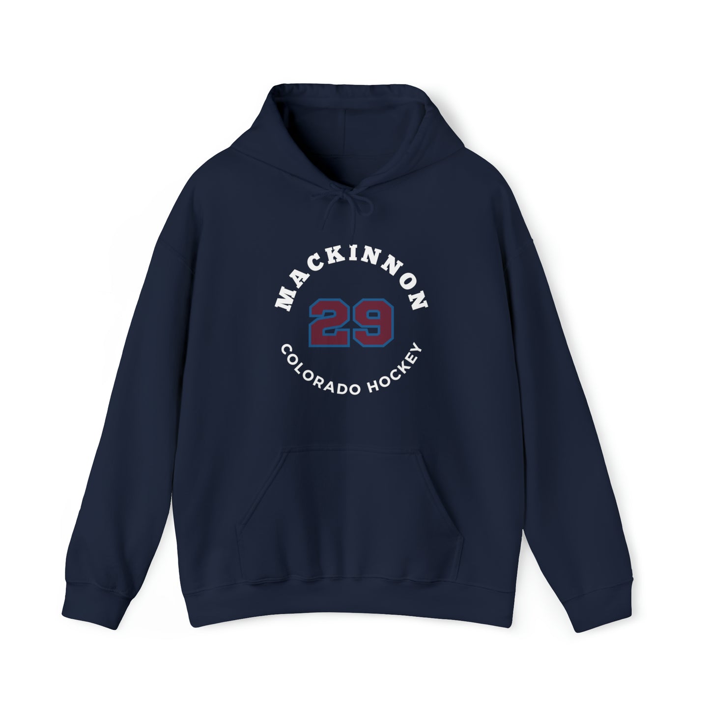 MacKinnon 29 Colorado Hockey Number Arch Design Unisex Hooded Sweatshirt