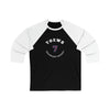 Toews 7 Colorado Hockey Number Arch Design Unisex Tri-Blend 3/4 Sleeve Raglan Baseball Shirt
