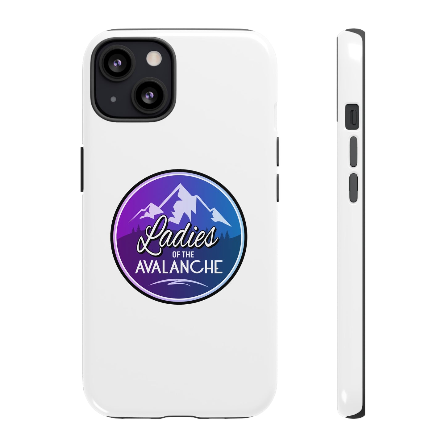 Ladies Of The Avalanche Gradient Colors Tough Phone Case In White