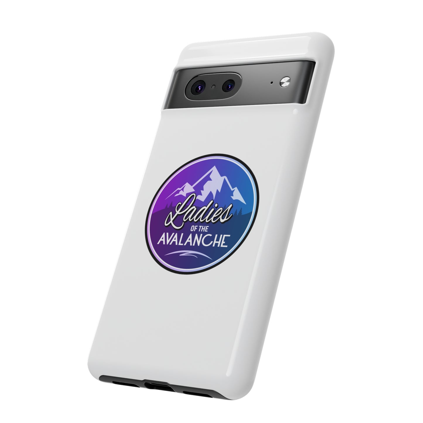 Ladies Of The Avalanche Gradient Colors Tough Phone Case In White