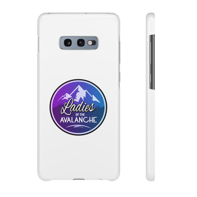 Ladies Of The Avalanche Gradient Colors Snap Phone Case In White