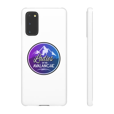 Ladies Of The Avalanche Gradient Colors Snap Phone Case In White