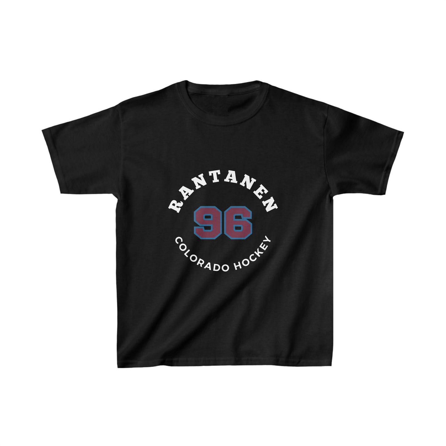 Rantanen 96 Colorado Hockey Number Arch Design Kids Tee