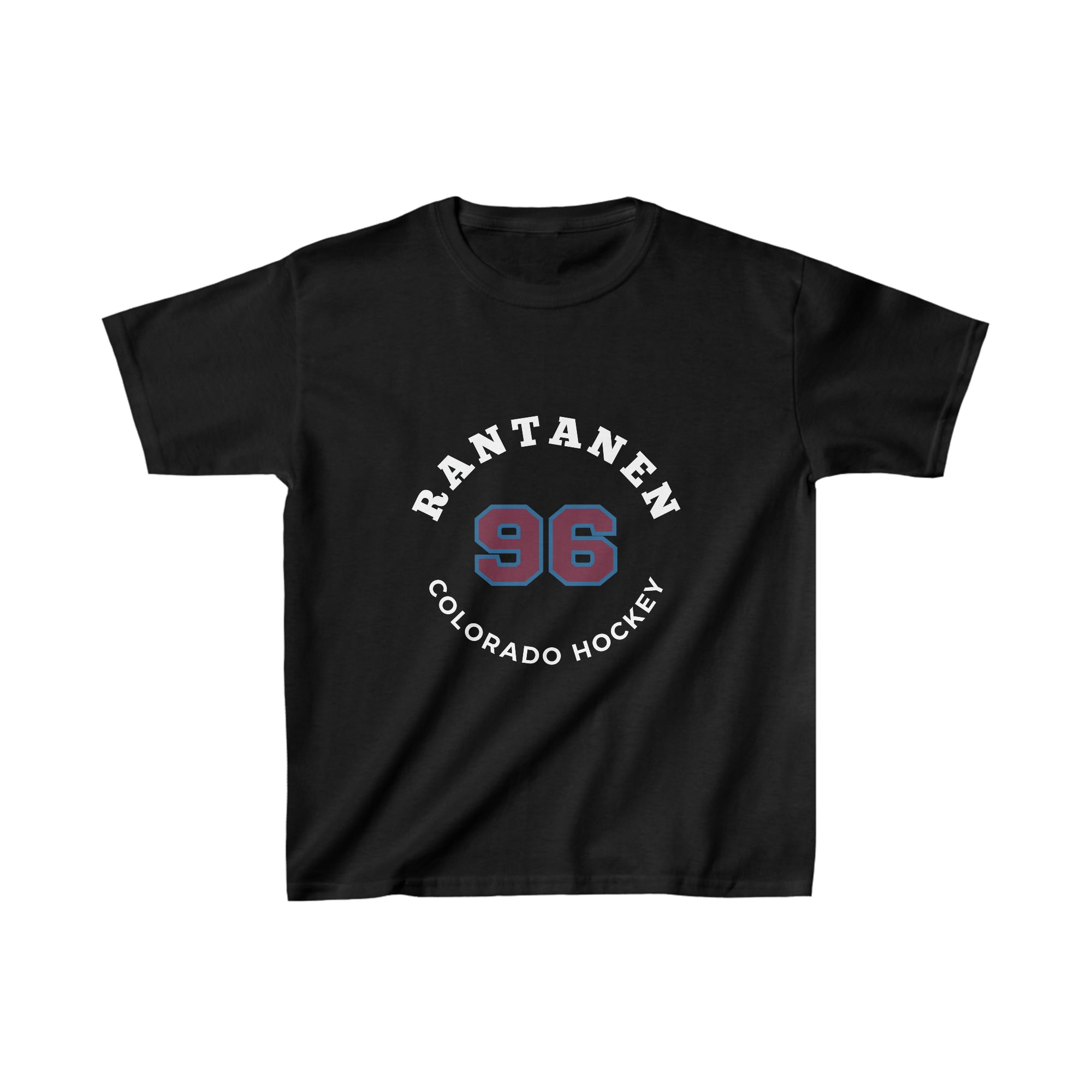 Rantanen 96 Colorado Hockey Number Arch Design Kids Tee