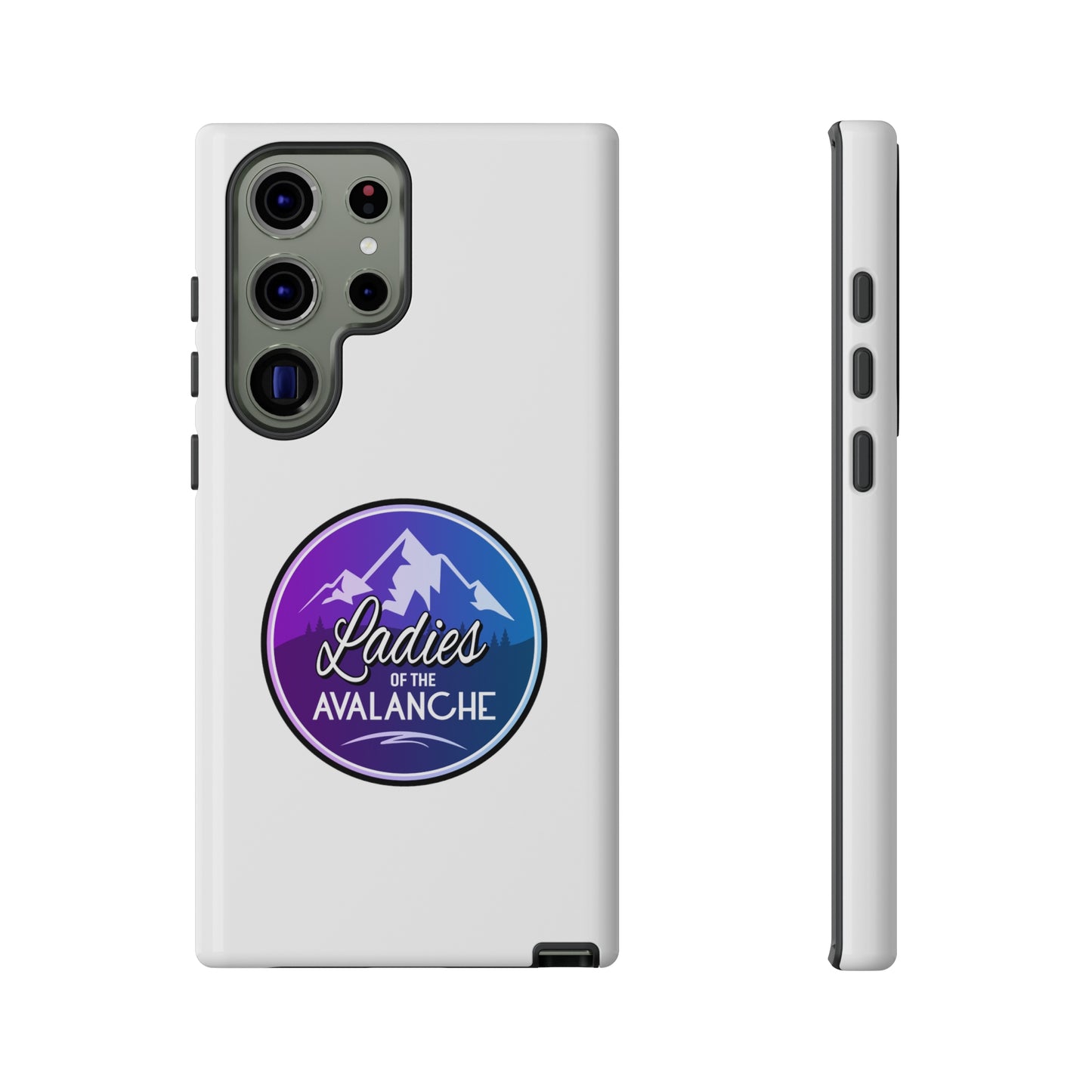 Ladies Of The Avalanche Gradient Colors Tough Phone Case In White