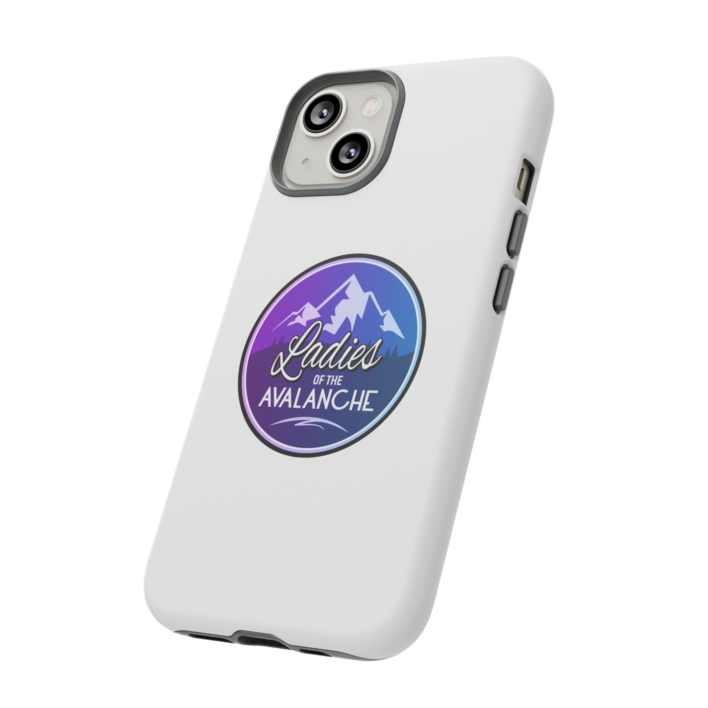 Ladies Of The Avalanche Gradient Colors Tough Phone Case In White