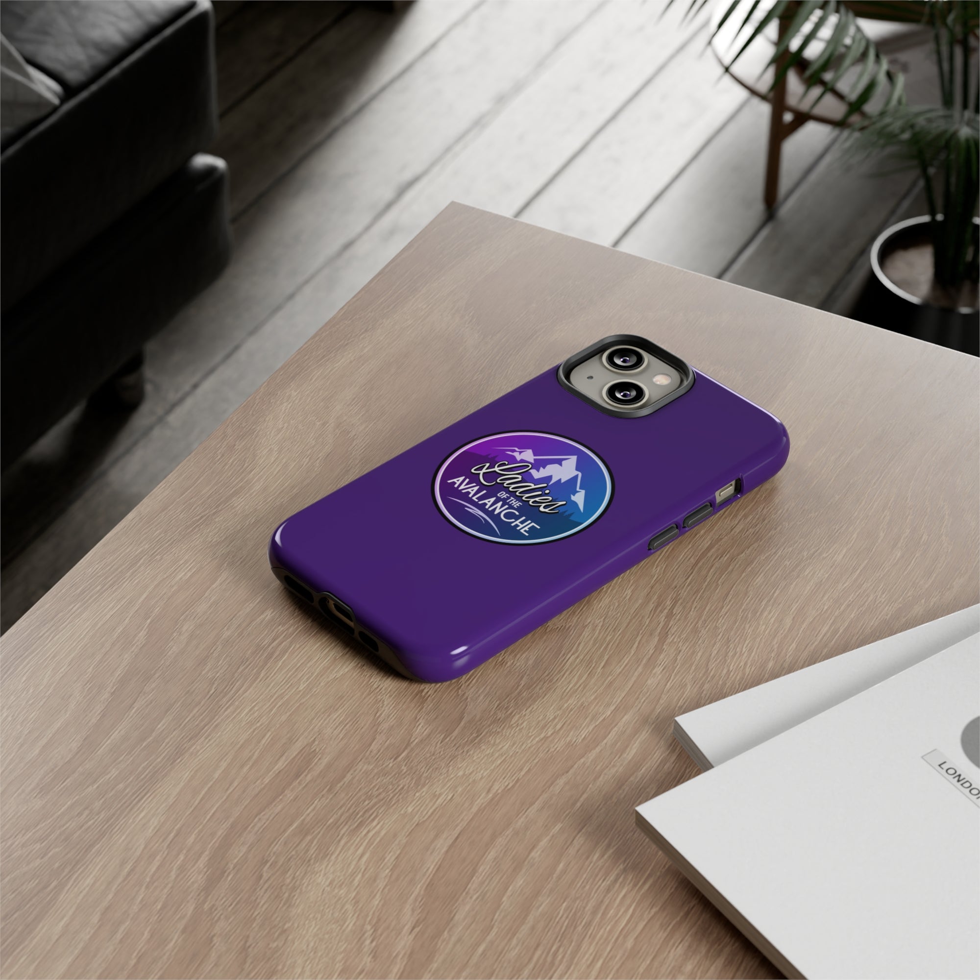 Ladies Of The Avalanche Gradient Colors Tough Phone Case In Purple