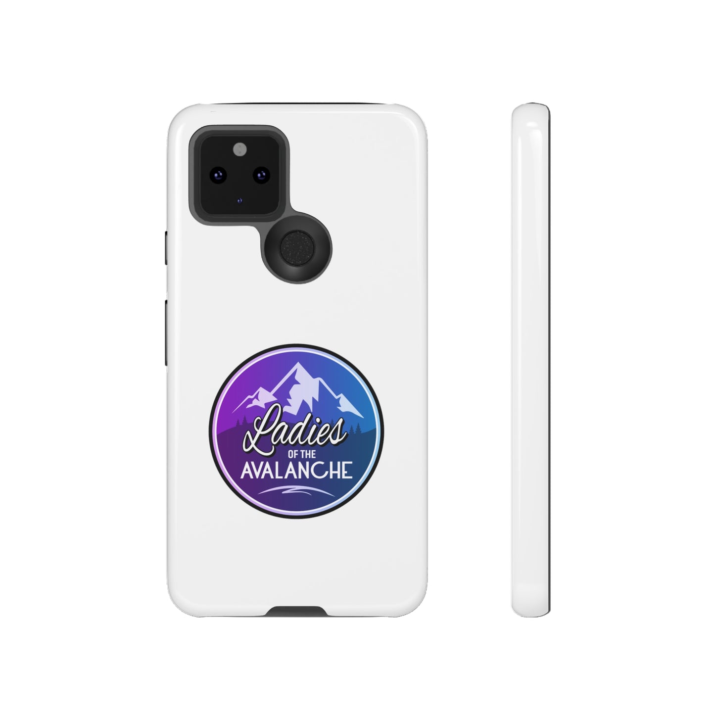 Ladies Of The Avalanche Gradient Colors Tough Phone Case In White