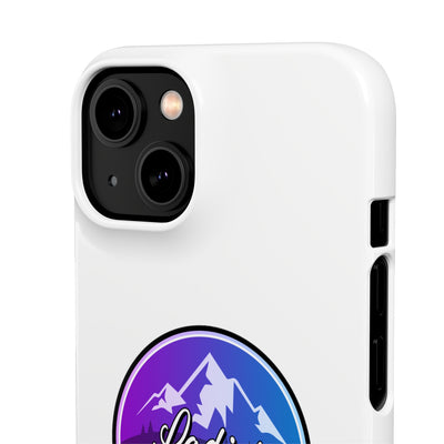 Ladies Of The Avalanche Gradient Colors Snap Phone Case In White