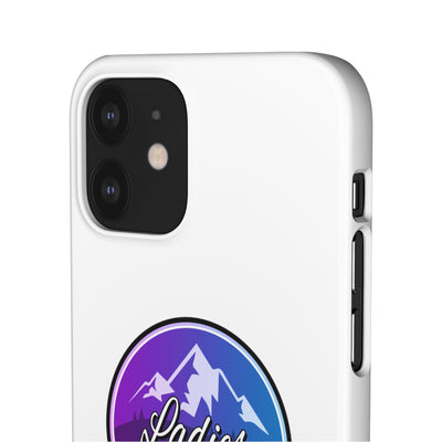 Ladies Of The Avalanche Gradient Colors Snap Phone Case In White