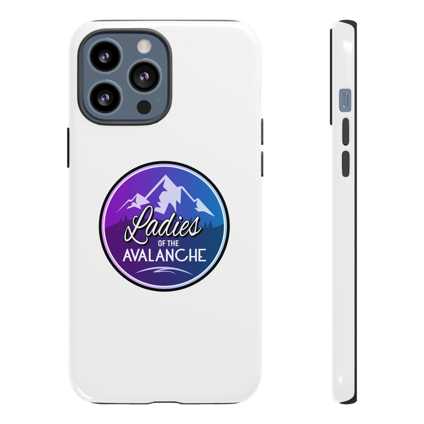 Ladies Of The Avalanche Gradient Colors Tough Phone Case In White