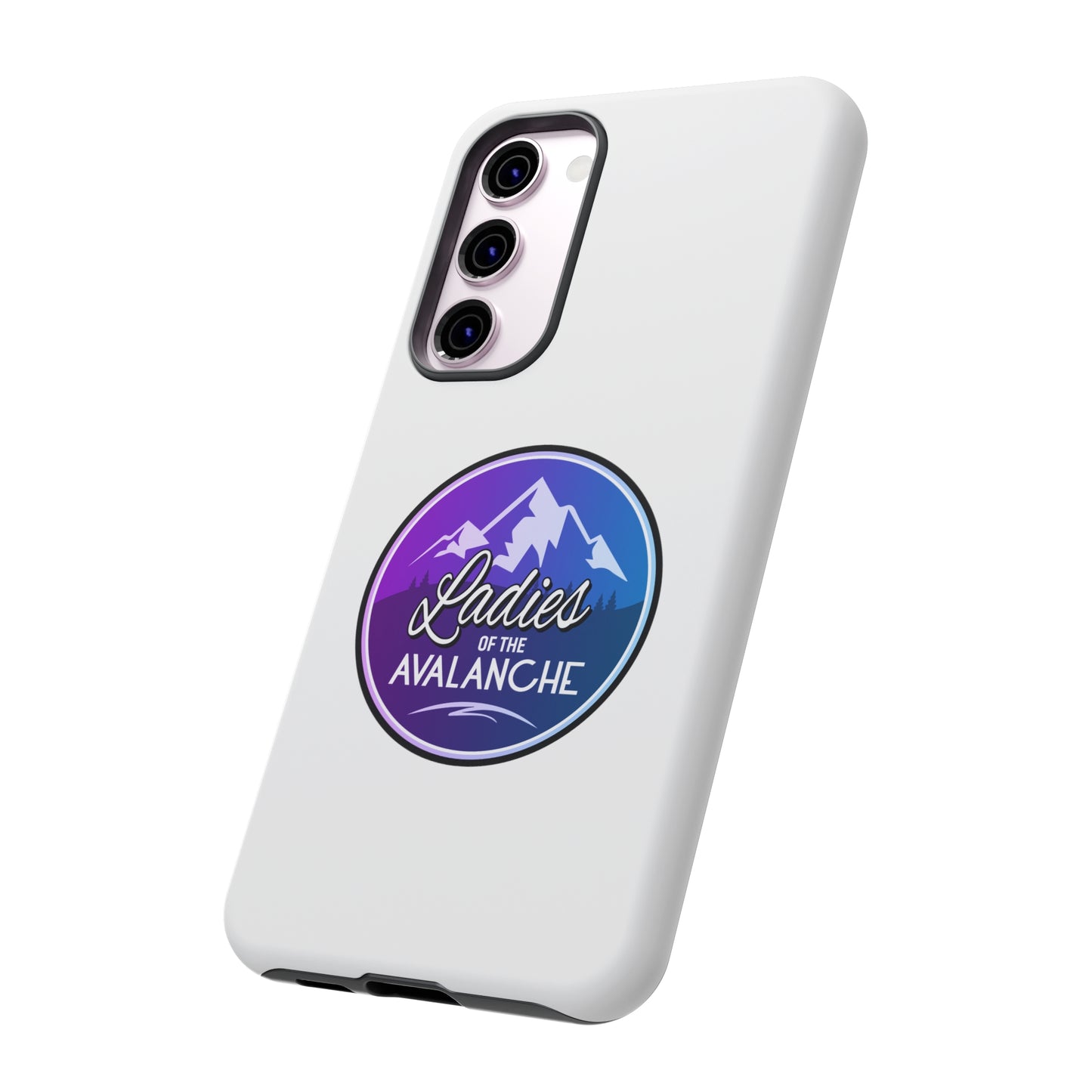 Ladies Of The Avalanche Gradient Colors Tough Phone Case In White