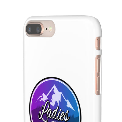 Ladies Of The Avalanche Gradient Colors Snap Phone Case In White