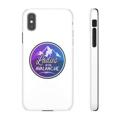 Ladies Of The Avalanche Gradient Colors Snap Phone Case In White