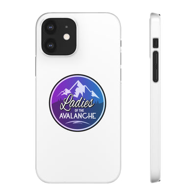 Ladies Of The Avalanche Gradient Colors Snap Phone Case In White