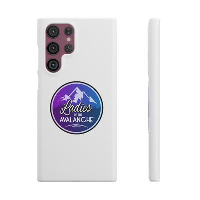 Ladies Of The Avalanche Gradient Colors Snap Phone Case In White