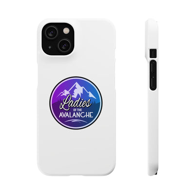 Ladies Of The Avalanche Gradient Colors Snap Phone Case In White