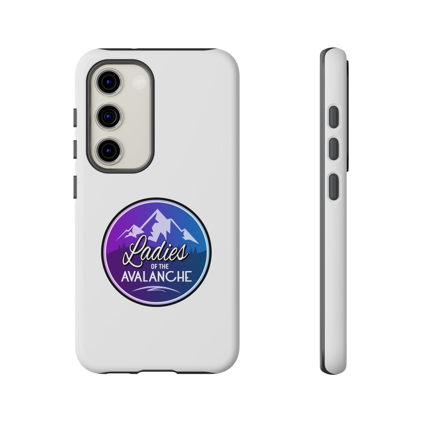 Ladies Of The Avalanche Gradient Colors Tough Phone Case In White