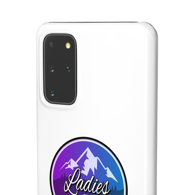 Ladies Of The Avalanche Gradient Colors Snap Phone Case In White