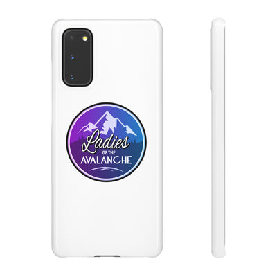 Ladies Of The Avalanche Gradient Colors Snap Phone Case In White