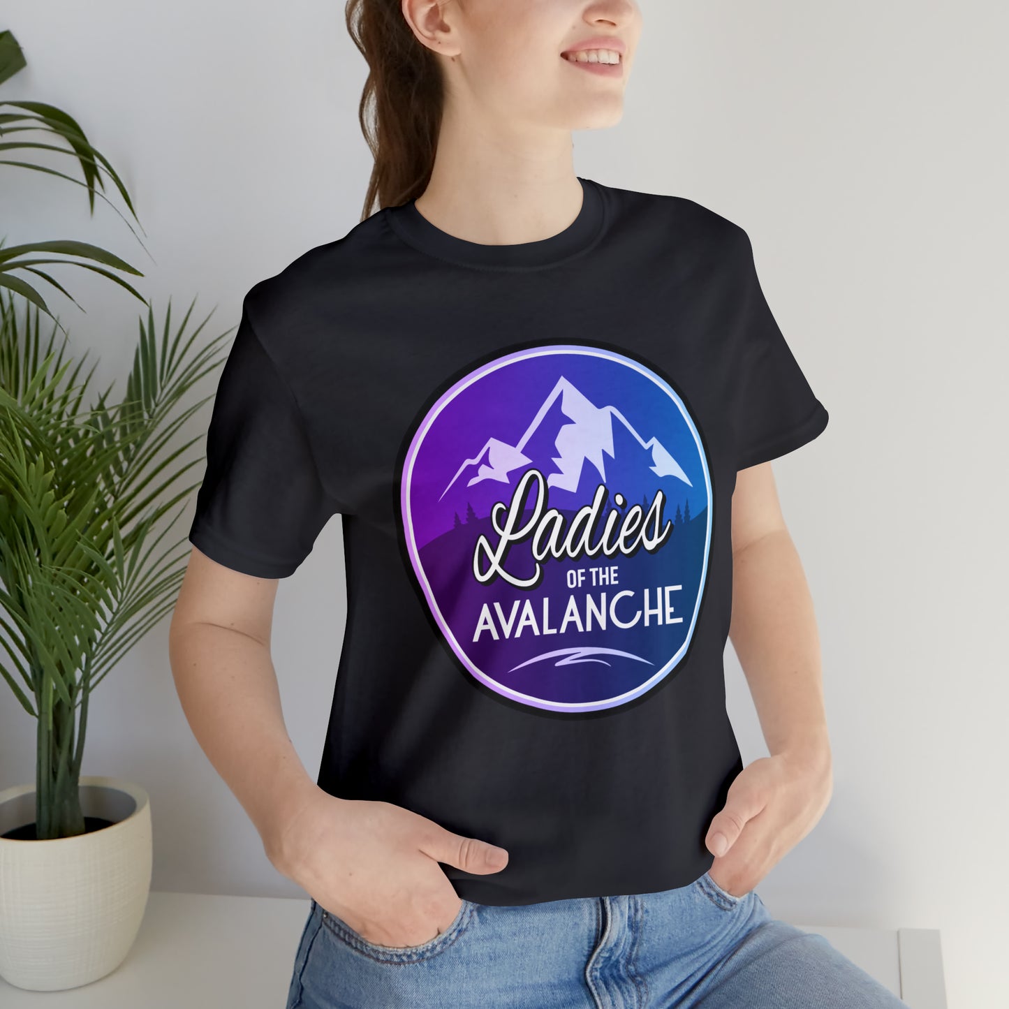 Ladies Of The Avalanche Gradient Colors Unisex Fit T-Shirt