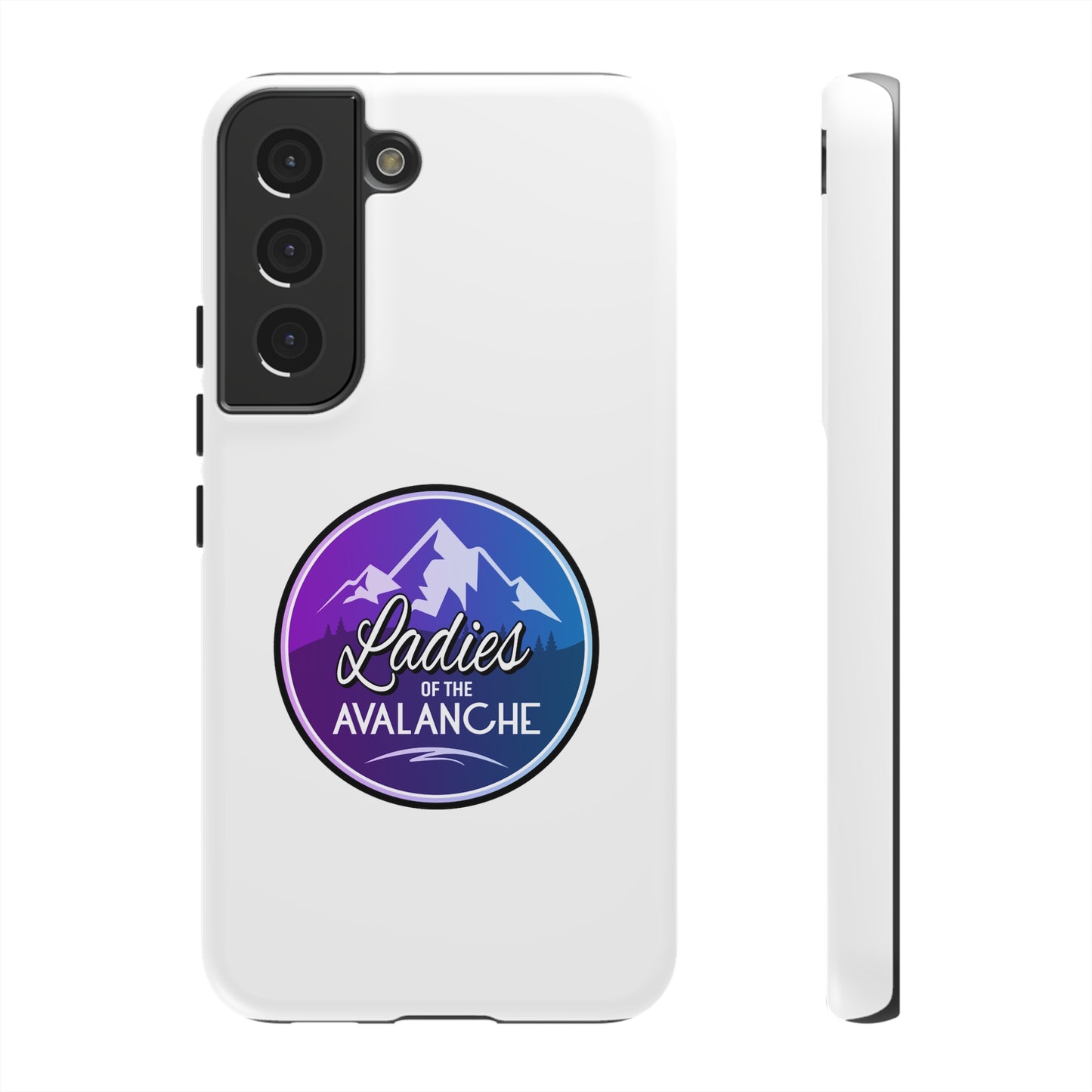 Ladies Of The Avalanche Gradient Colors Tough Phone Case In White