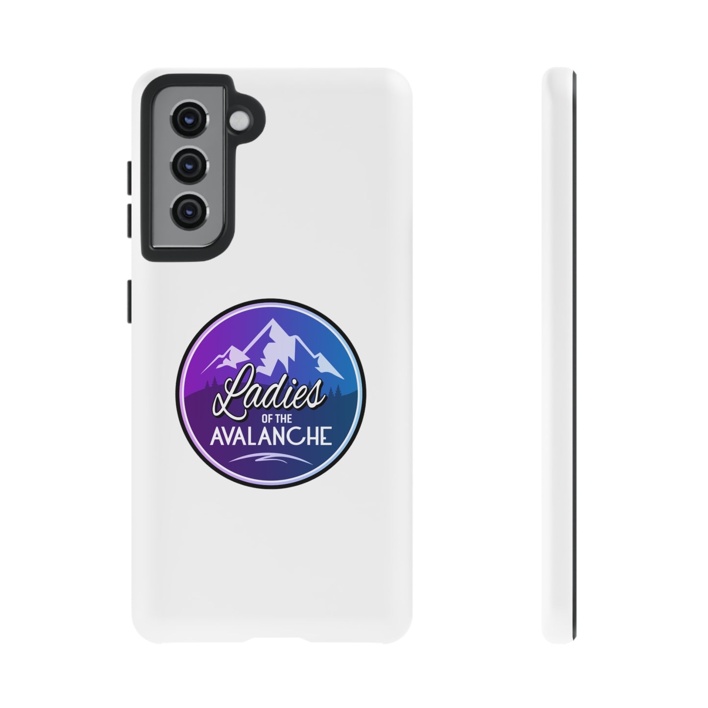 Ladies Of The Avalanche Gradient Colors Tough Phone Case In White