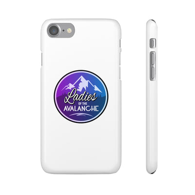 Ladies Of The Avalanche Gradient Colors Snap Phone Case In White