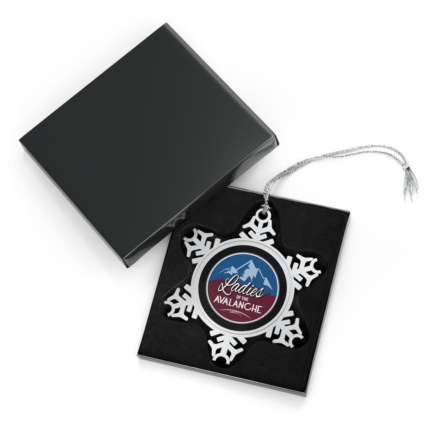 Ladies Of The Avalanche Pewter Snowflake Ornament